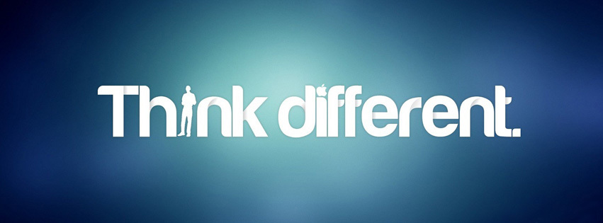 facebook, couverture, cover, think different, apple