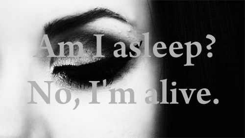 am i asleep, no im alive, eye, oeil, noir et blanc, black and white