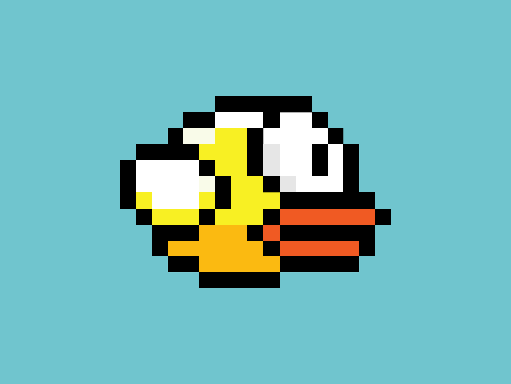canard, oiseau, pixels