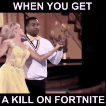 meme, when you get a kill on fortnite, carter, dance
