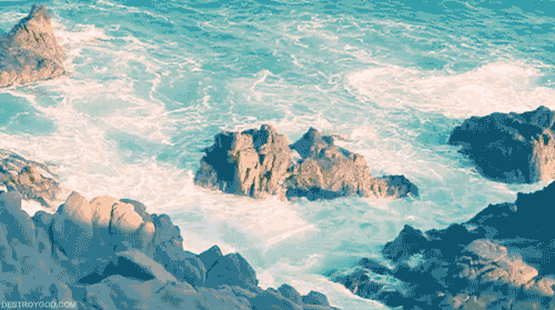 vague, eau, mer, ocean, nature