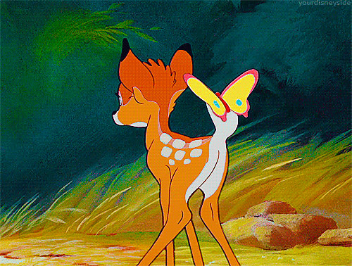walt disney, bambi, papillon