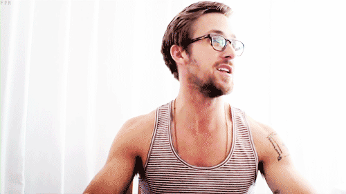 ryan gosling, lunettes, yes, content