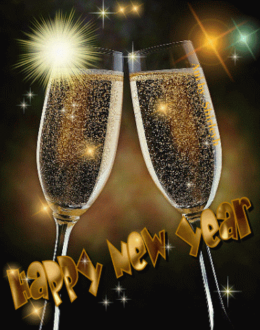 happy new year, champagne