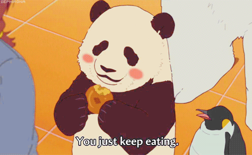 manchot, pingouin, you just keep eating, i am a growing panda