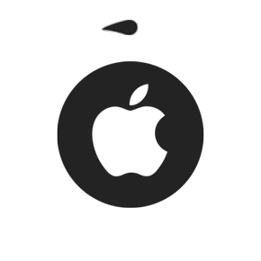 apple, chargement, logo