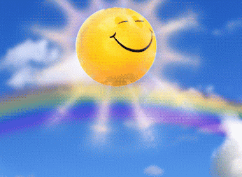 sol soleil heureux bonheur nuages Image, GIF animé