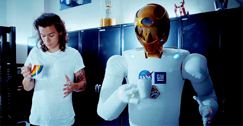 harry styles boire one direction robot Image, animated GIF