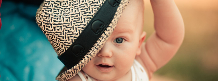 bebe avec chapeau, mignon, cute baby, couverture facebook, facebook cover
