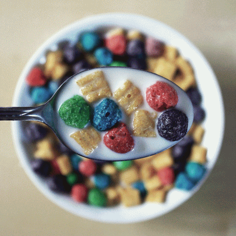 matin, cereales, breakfast, bol, petit dejeuner