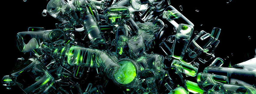 couverture facebook, facebook cover, abstrait, chimie, vert fluo, abstract