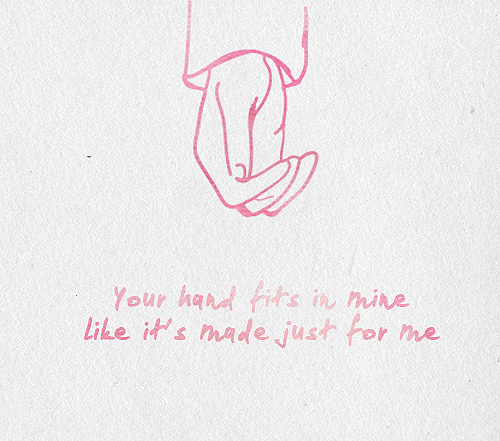 main dans la main, amour, love, rose, dessin, your hand fits in mine