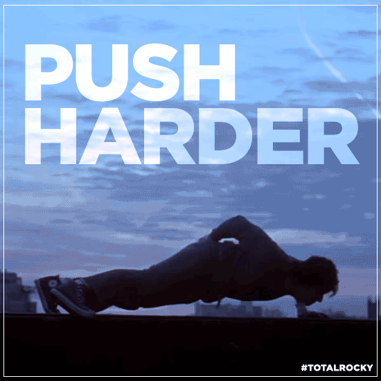 push harder, pompe, sport