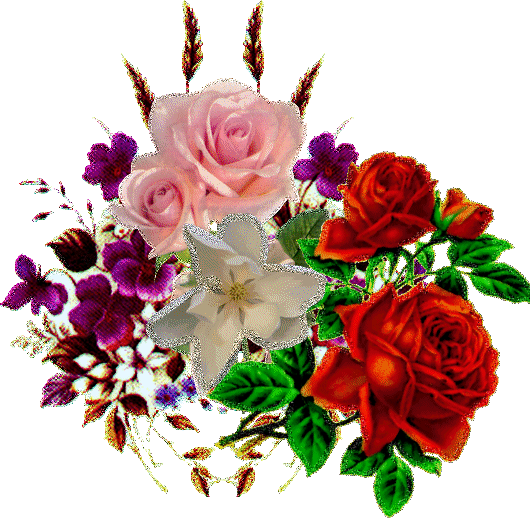 bunch of flowers bouquet de fleurs Image, animated GIF