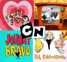 cartoons, cartoon network, les supers nanas, courage le chien froussard, john y bravo, ed eed n eddy