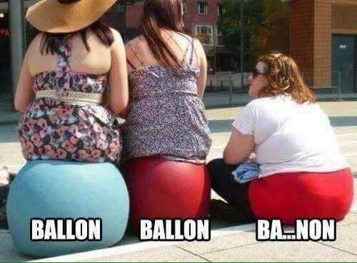 balon, grosse femme, meme