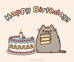chat, cat, happy birthday, anniversaire, gateau, cake