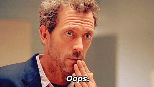 dr house hugh laurie, oups, md, oops