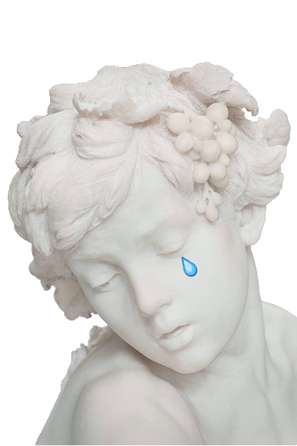 statue qui pleure, triste, tristesse, larmes, pleurer