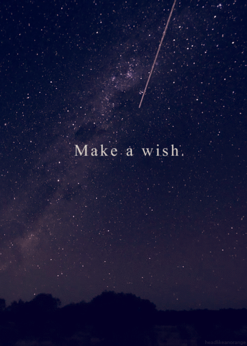make a wish, etoile filante