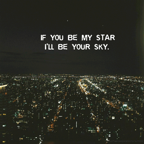 ciel, etoile filante, nuit, sky, shooting star, night, if you be my star i will be your sky
