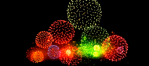 feu d artifice multicolore, fete nationale, firework, fireworks, new year, nouvel an, bonne annee
