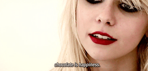 taylor momsen, chocolate is happiness, le chocolat cest du bonheur