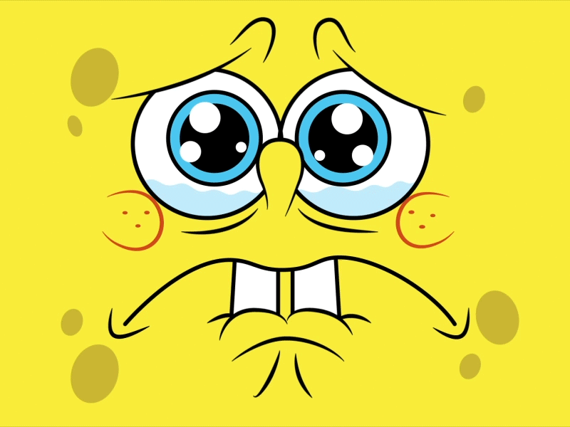 sad, spongebob, pleurer, faces