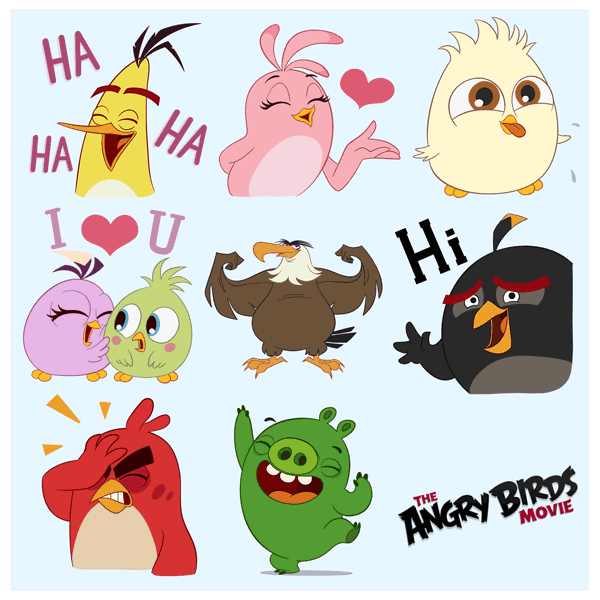 stickers angry birds 2