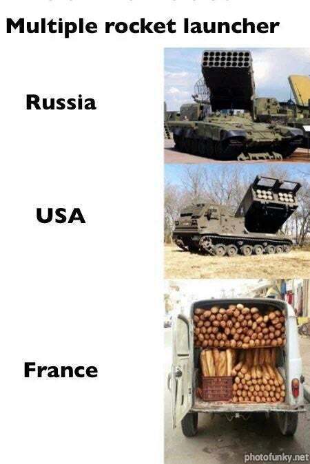 multiple rocket launcher, russia usa france