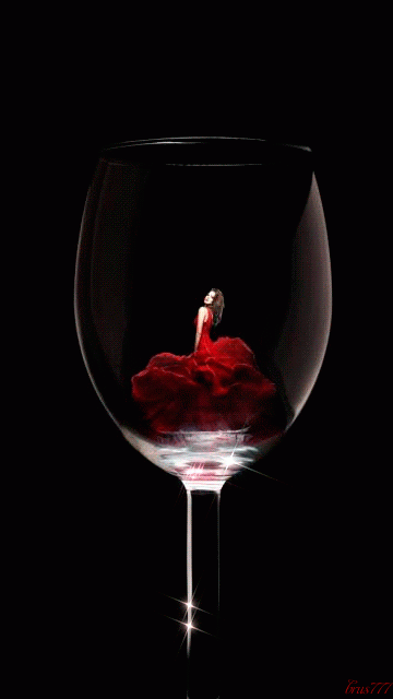 glass of wine, woman, red dress, verre a pied, vin, femme, robe rouge