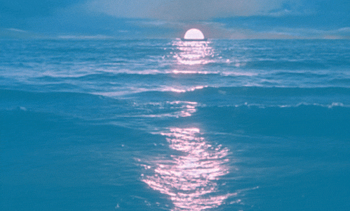 lever de soleil, eau, mer, ocean