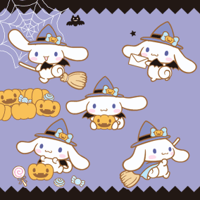 halloween, petits lapins, sorcieres