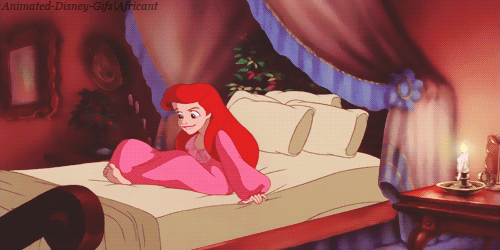 ariel the little mermaid, bed, sleep, la petite sirene, lit, dormir