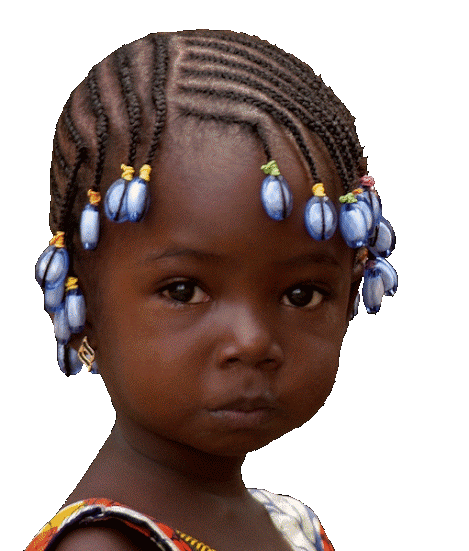 fillette noire, africaine