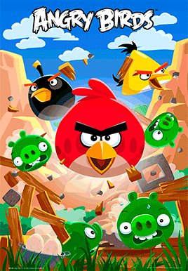 angry birds, poster 3d