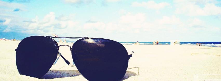 lunettes de soleil, sunglasses, plage, beach, ete, summer, vacances, couverture facebook, facebook cover